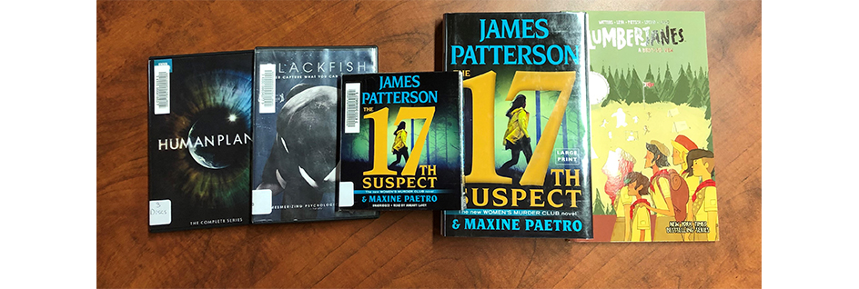 Nonfiction DVDs, Books on Cd, Large Print Book, Graphic Novel